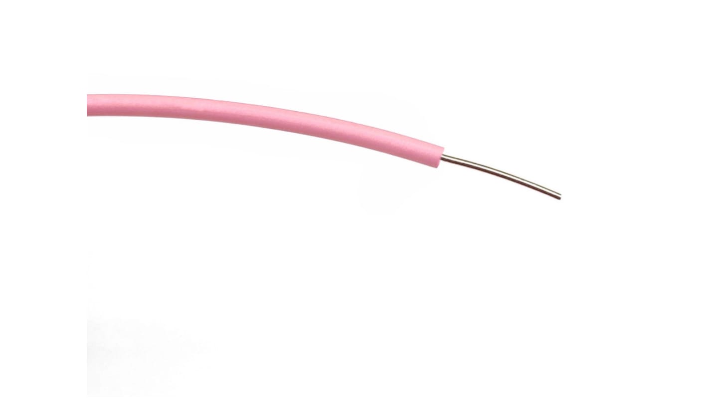 Fils de câblage RS PRO, 0,3 mm², Rose, 100m, 1 000 V c.a.