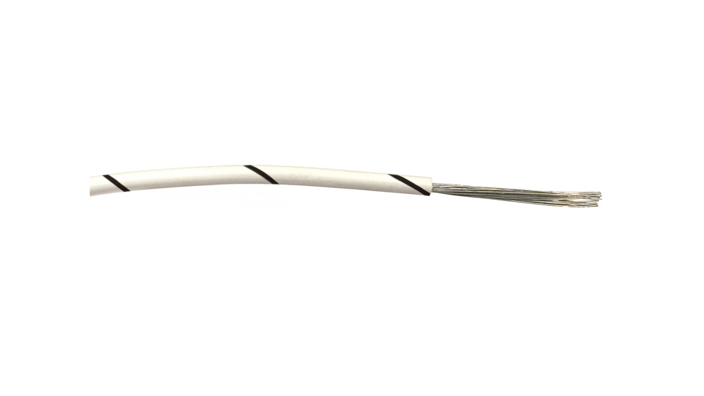 Cavo di collegamento apparecchiature RS PRO, 0.5mm², 1000 V c.a., 100m, Nero/Bianco