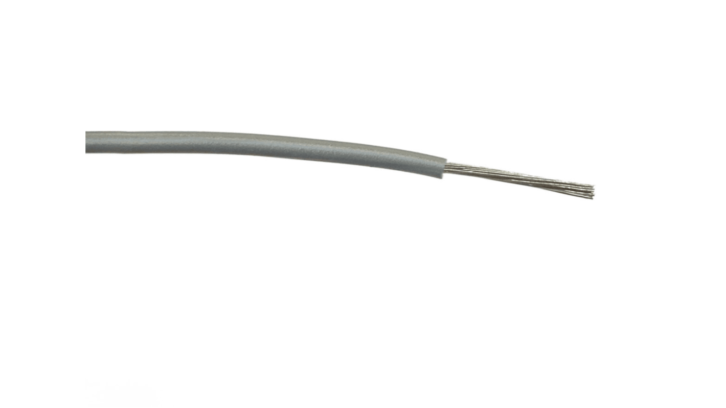 RS PRO 灰色5 类 BS EN 60228电线, 1mm2, 100m长, 1000 V 交流, 最高85°C, PVC绝缘
