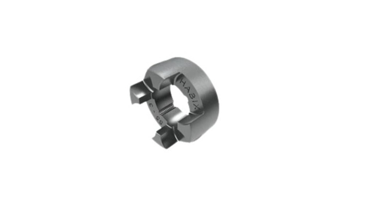 Cubo de acoplamiento con brida OPTIBELT, Ø de calibre 24mm, Ø exterior 120mm, long. 32mm, par 1370Nm