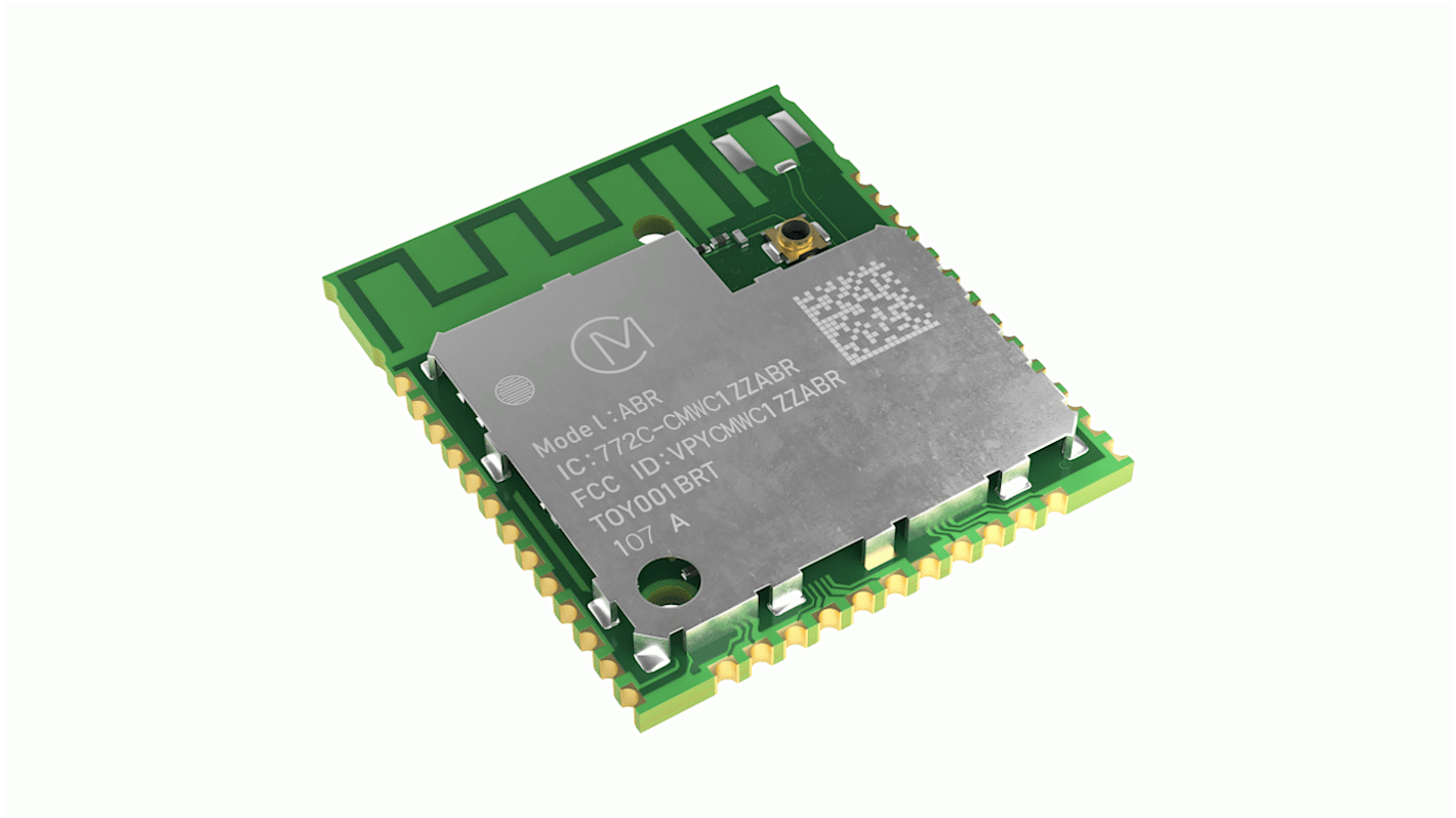 Murata Power Solutions CMWC1ZZABR-107 3 → 3.6V WiFi Module, 802.11b/g/n GPIO, UART