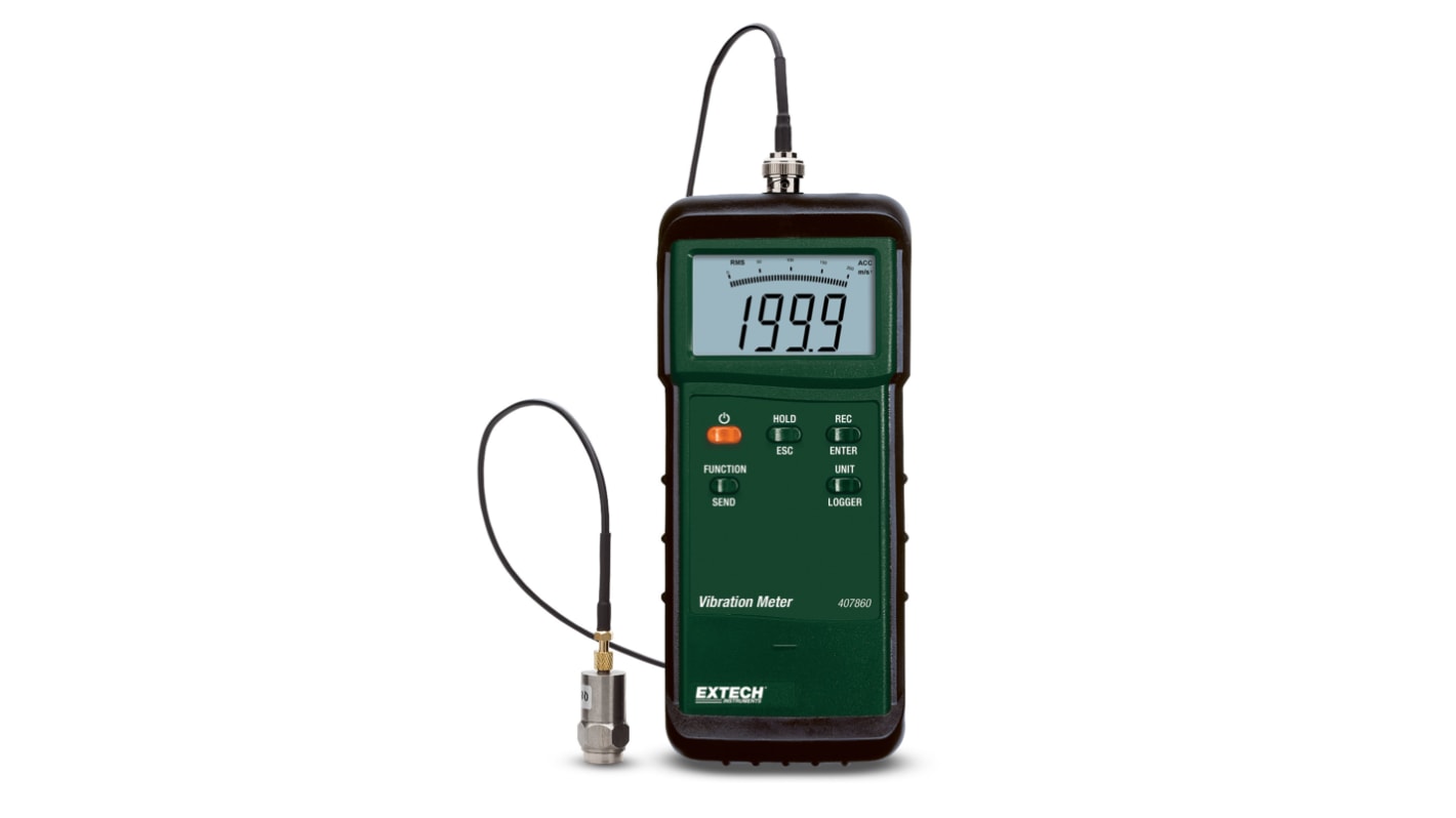 Extech Vibration Meter - Acceleration, Displacement, Velocity