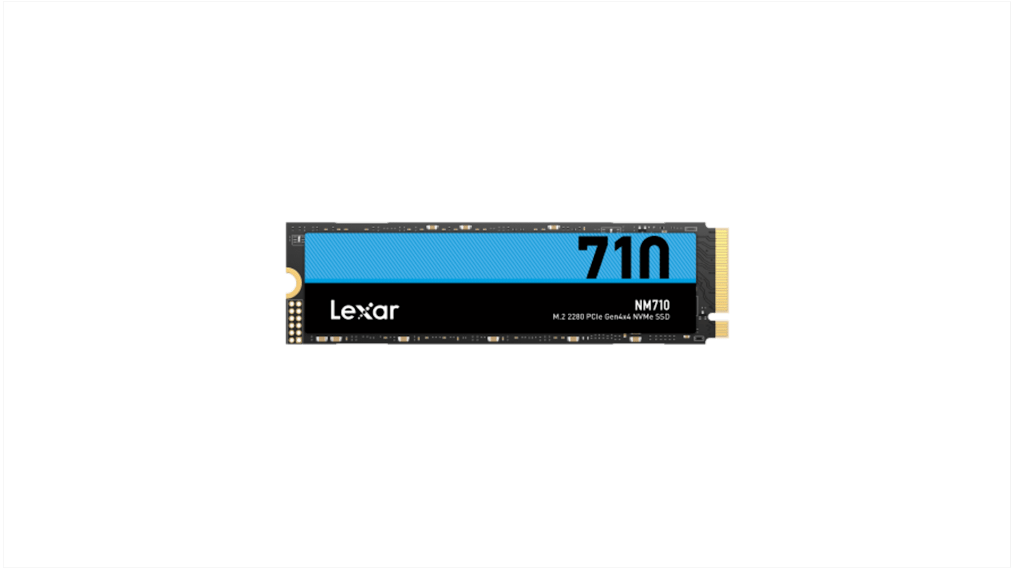 Lexar, M.2 (2280) Intern SSD NVMe PCIe Gen 4 x 4 Industrieausführung, TLC, 500 GB, SSD