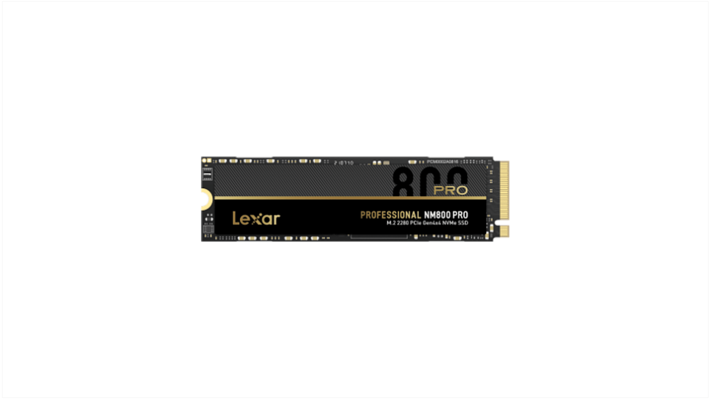 Lexar 512 GB固态硬盘 SSD, NVMe PCIe Gen 4 x 4接口, 工业用, M.2 (2280), TLC