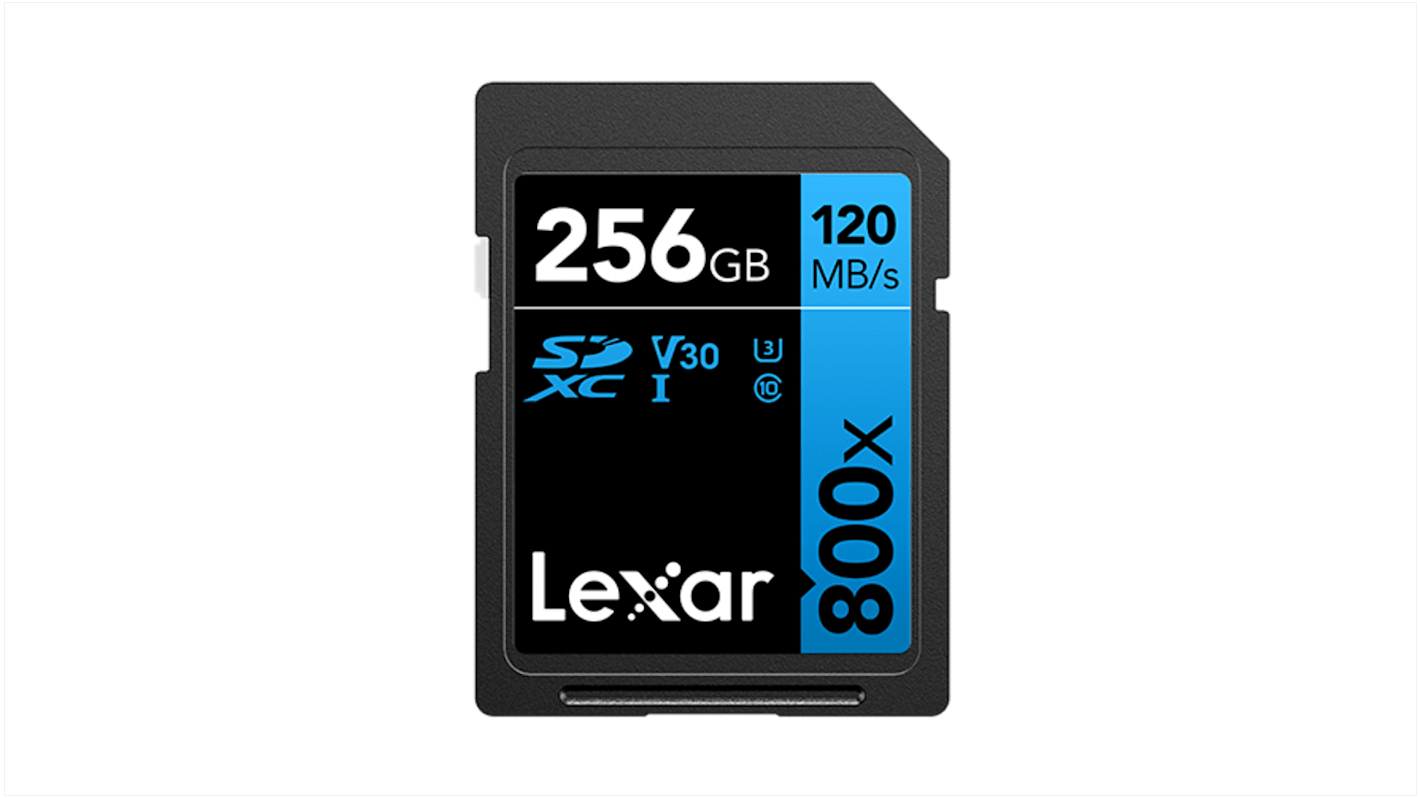 Lexar 256 GB Industrial SDHC SD Card, UHS-I