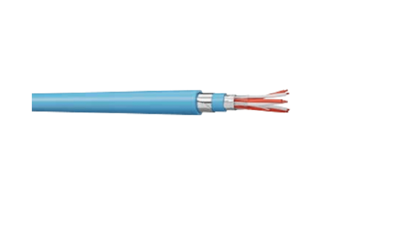 Câble de commande Blindé AXINDUS INSTRUM, 1 x 0,9 mm, gaine Chlorure de polyvinyle PVC Bleu, 100m