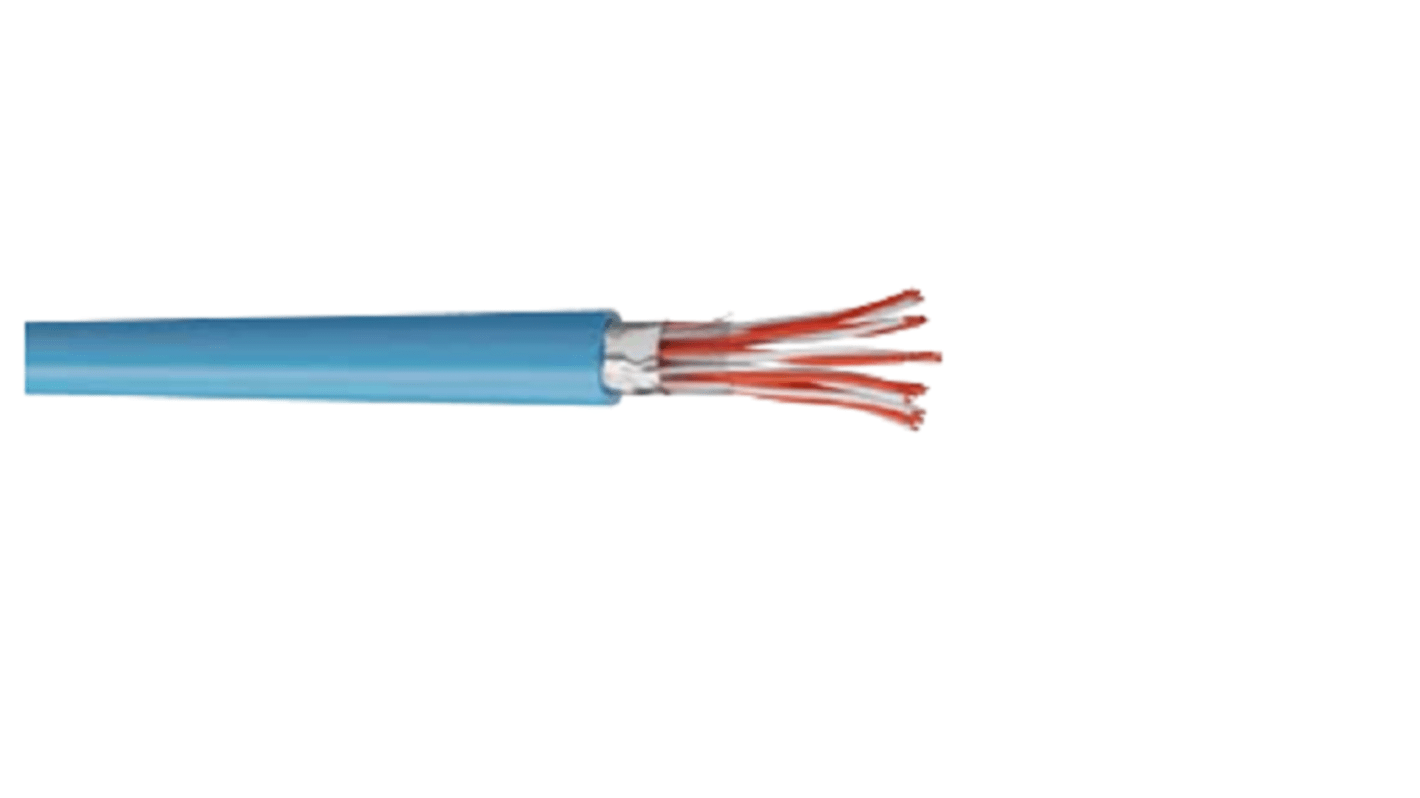 Câble de commande Blindé AXINDUS INSTRUM, 7 x 0,9 mm, gaine Chlorure de polyvinyle PVC Bleu, 100m