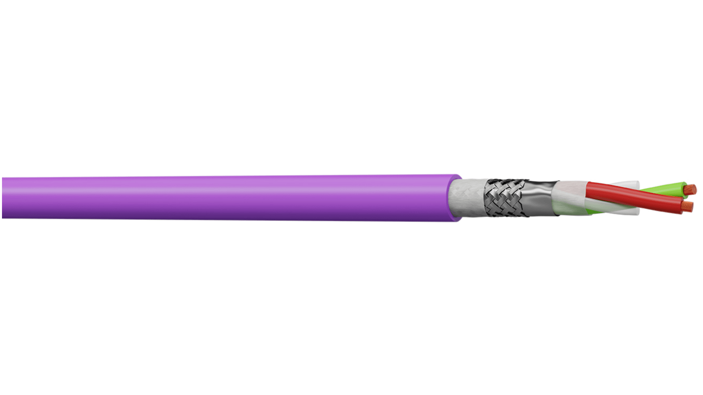 CAE Multimedia Connect, 2 Cores, 0.64 mm, Screened, 22, 100m, PROFIBUS Cable