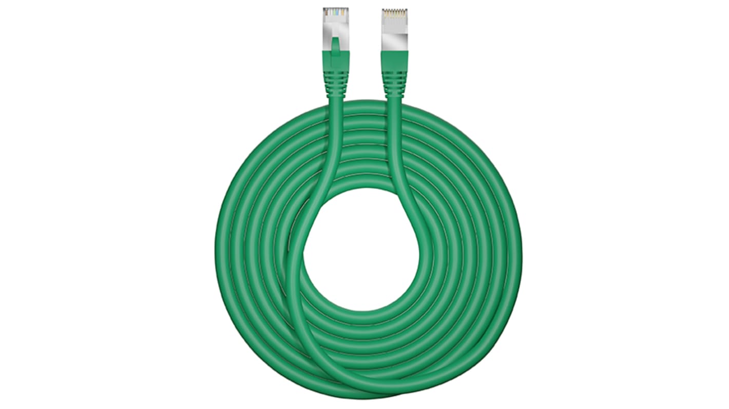 CAE, 500mm Cat6, Green RJ45 to RJ45, F/UTP, Terminated