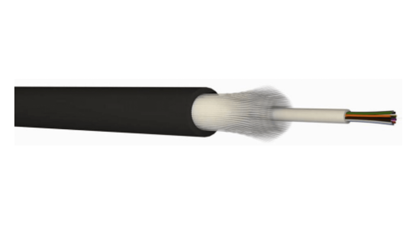 Fibra ottica a Modo multiplo CAE Multimedia Connect, guaina in LSZH nera di Ø 6.5mm