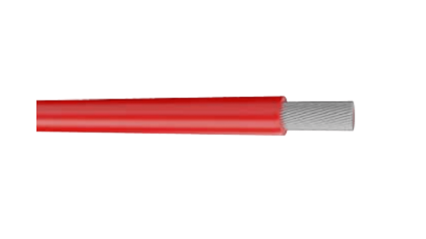 AXINDUS KZ Series Red 0.6 mm² PTFE Equipment Wire, 20 AWG, 250m, PTFE Insulation, KZ0407R