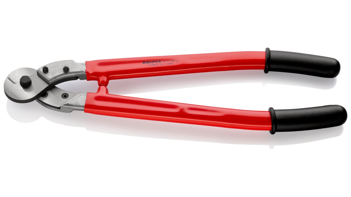 Knipexワイヤロープカッター ニッパー 全体長さ：600 mm 最大切断能力：14mm, 95 77 600