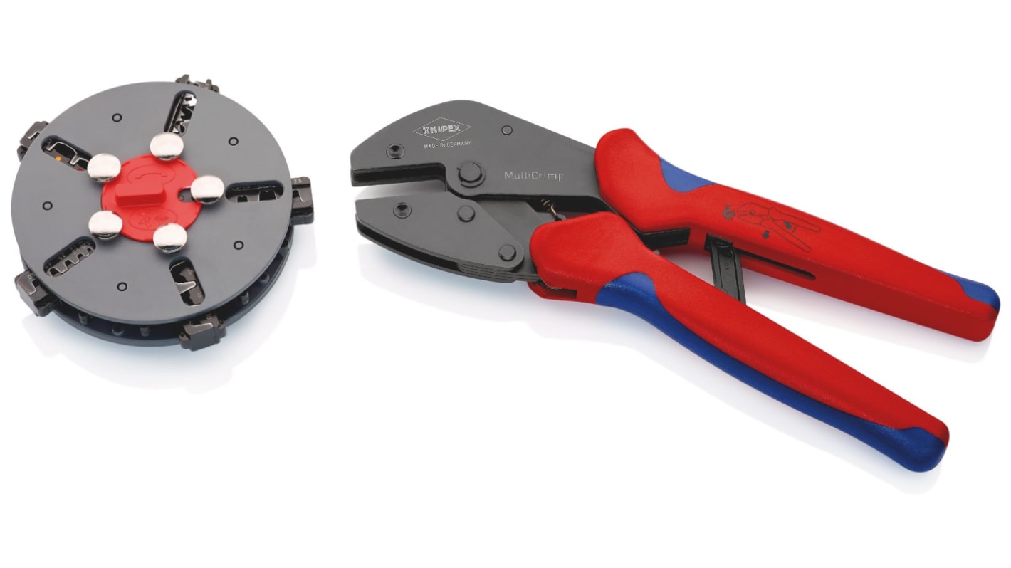 Knipex MultiCrimp® Hand Crimp Tool for Uninsulated Open Barrel Terminals