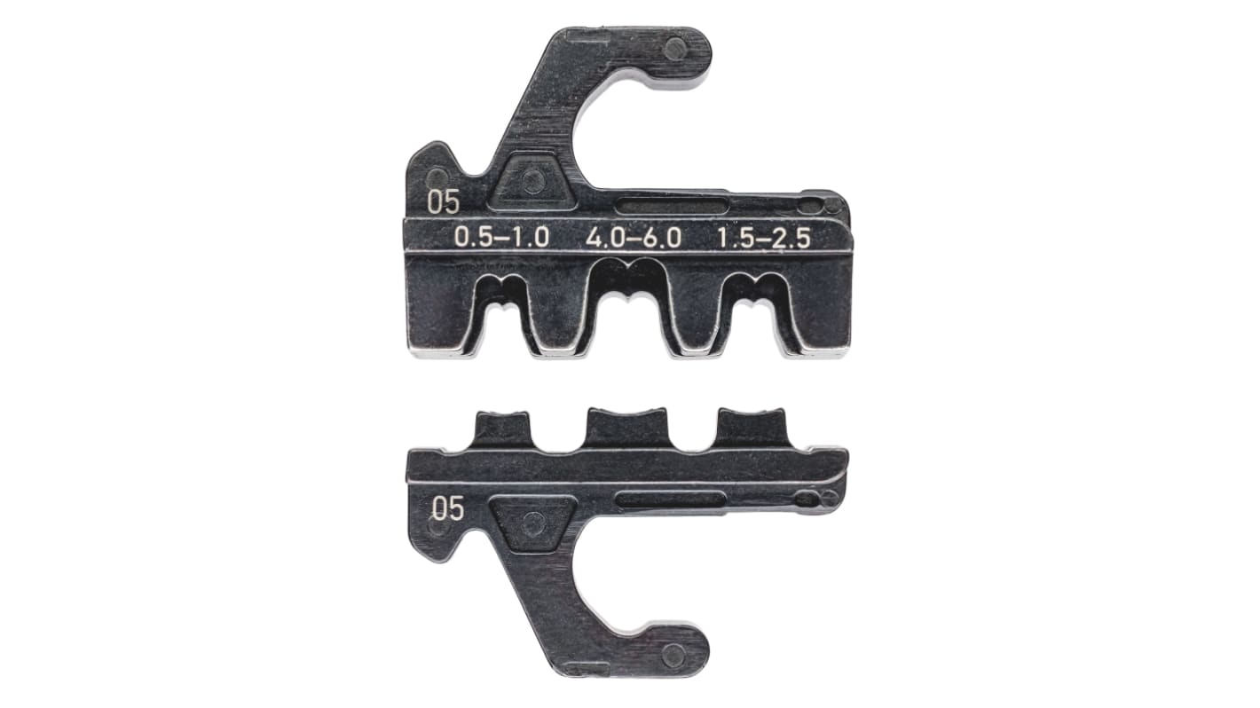Matriz de crimpado Knipex 97 39 05 serie 97, para Terminal de cilindro abierto, para cable de 10 → 20AWG, para