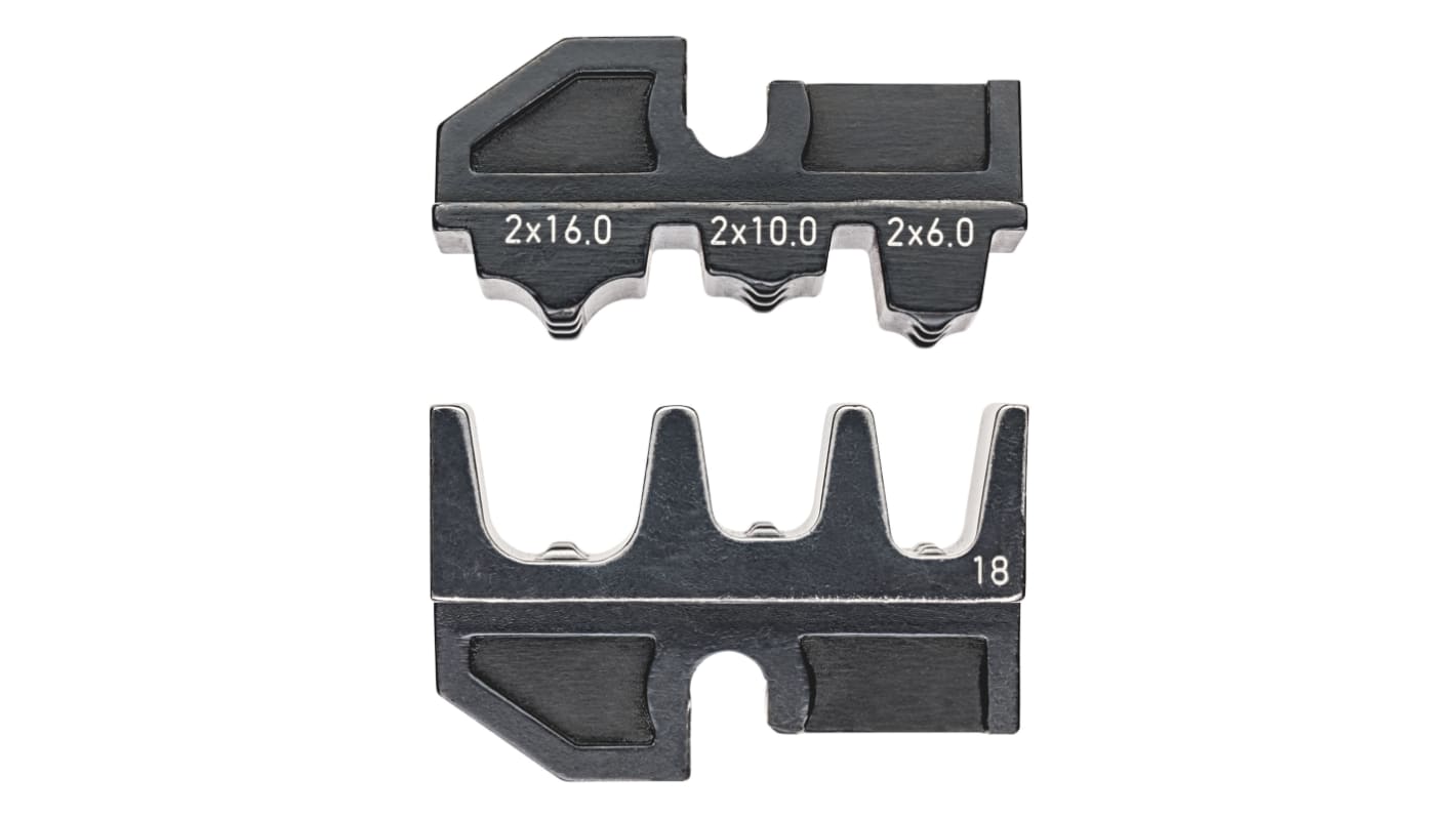 Matriz de crimpado Knipex 97 49 18 serie 97, para Casquillo, para cable de 6 → 10AWG, para cable de 6AWG → 10AWG