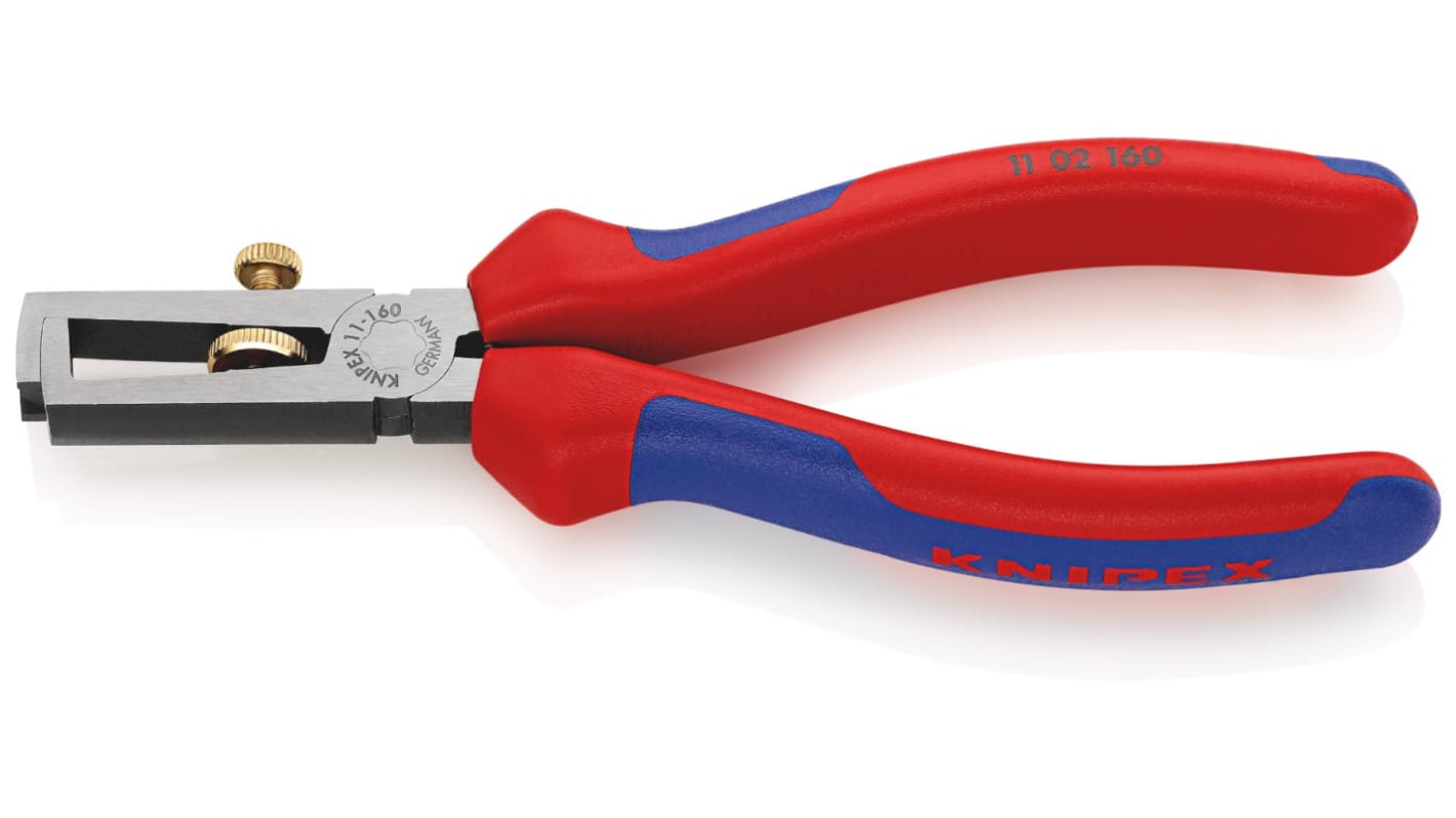 Pince à dénuder Knipex pour fil Multibrins, Monobrins , 0.1 → 10mm², 160 mm