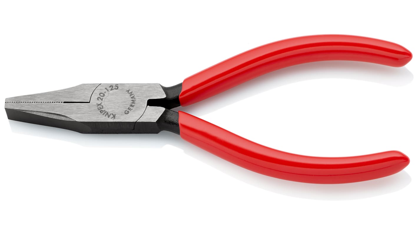 Knipex ノーズプライヤー 20 01 125 125 mm フラットノーズプライヤ