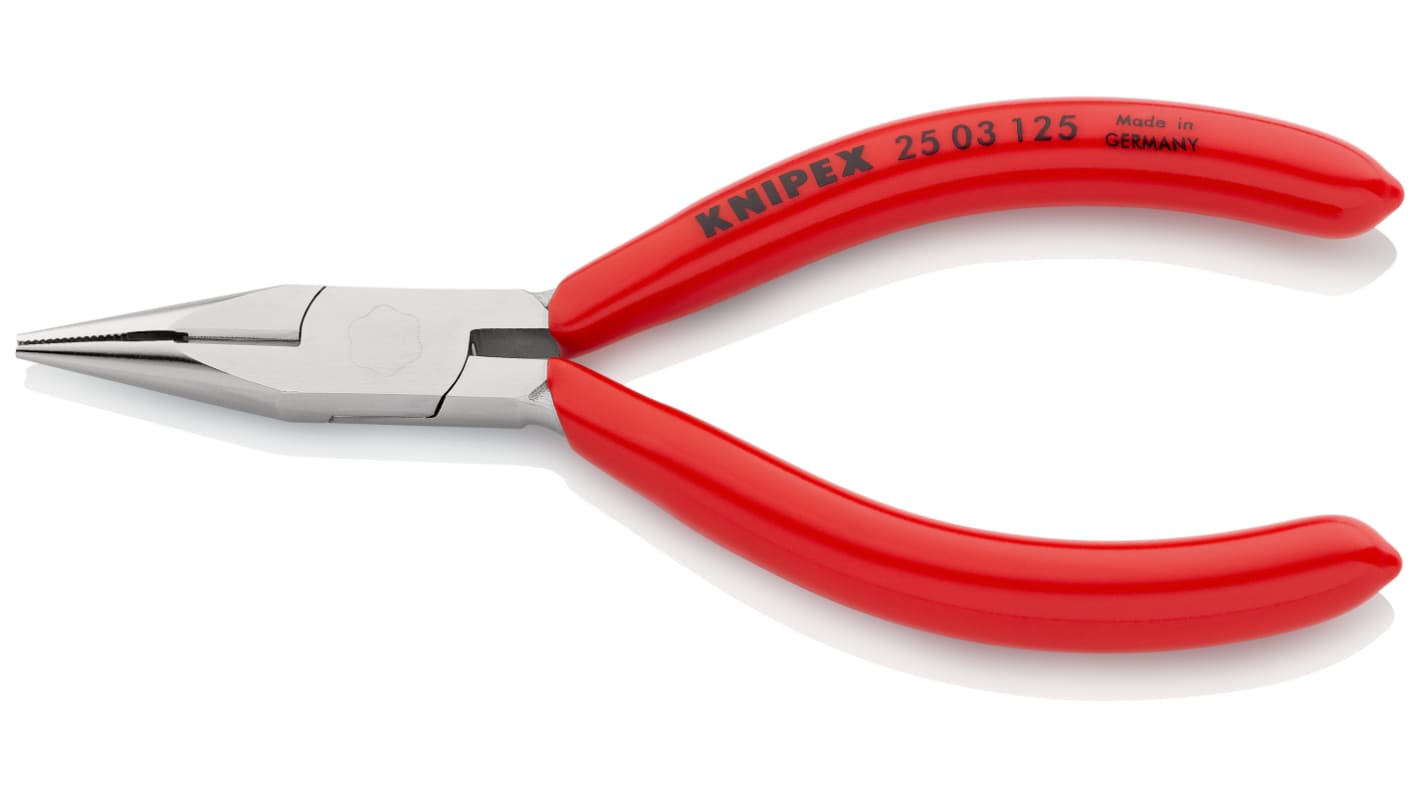 Knipex Nose pliers, 125 mm Overall, Straight Tip, 27mm Jaw