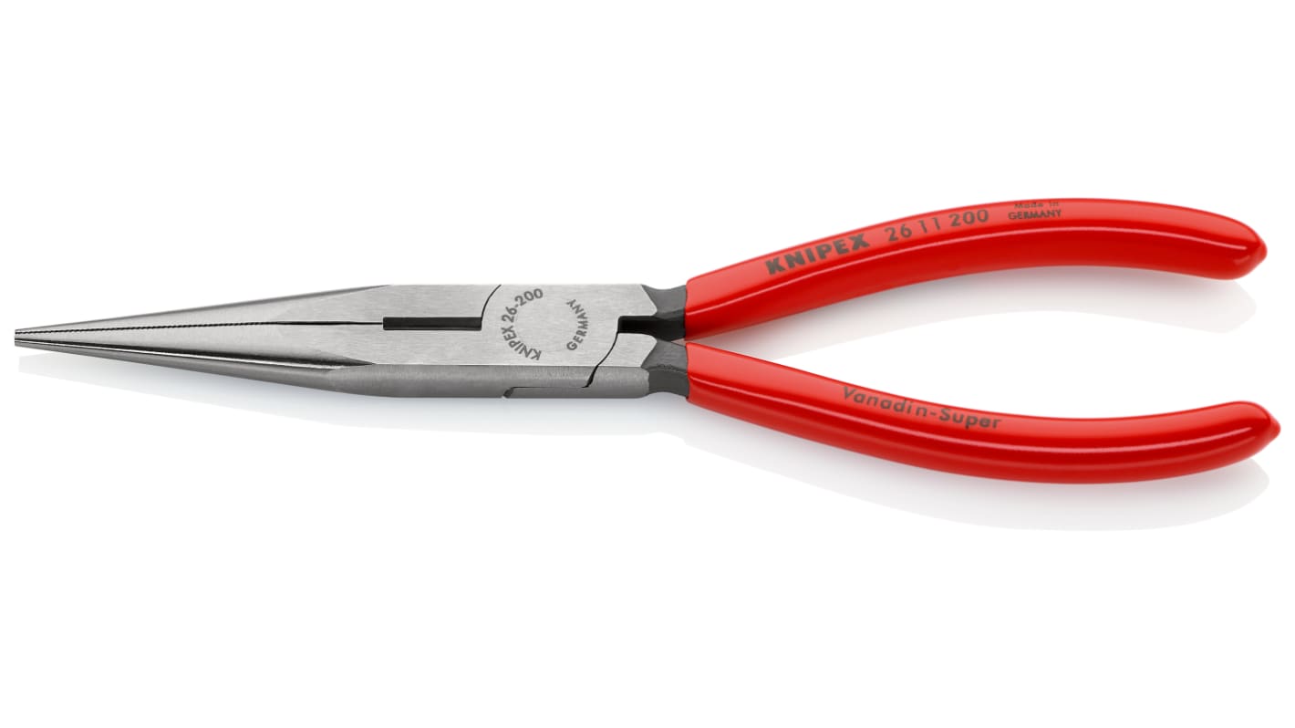 Knipex Spitzzange / Backen 73mm , gebogen Schneidkraft → 3,2 mm 200 mm