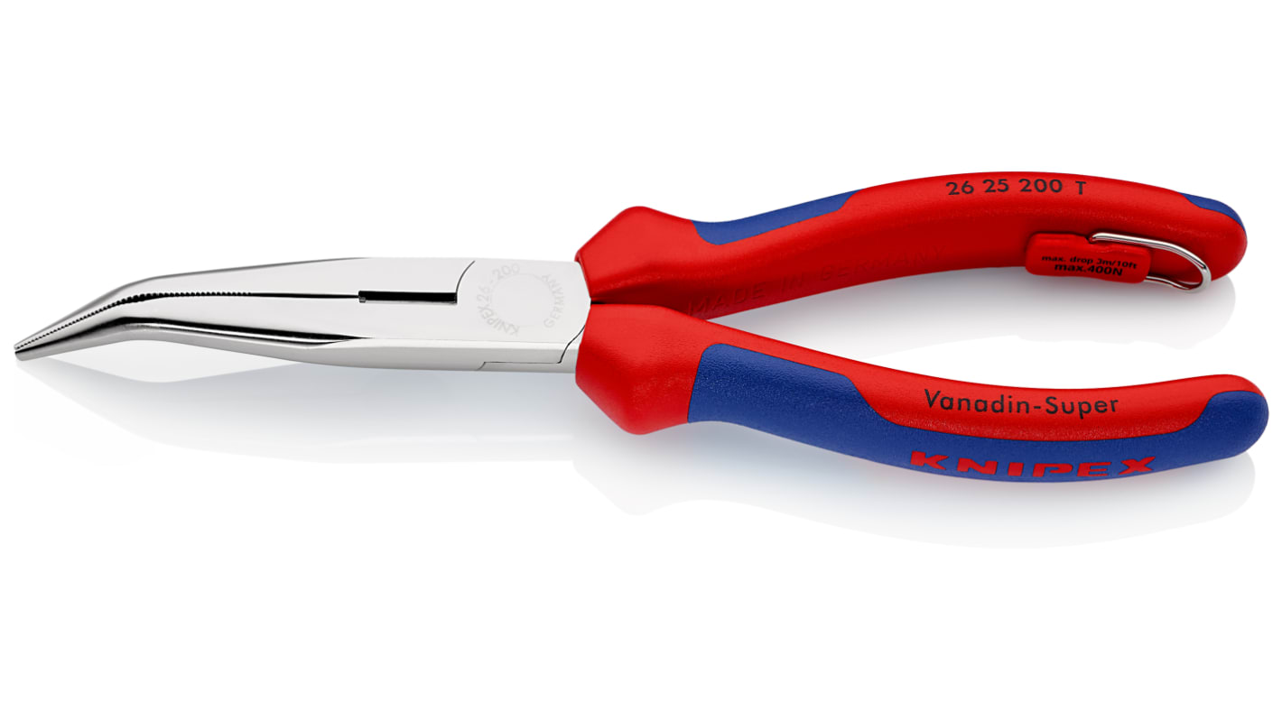 Knipex ノーズプライヤー 26 25 200 T 200 mm ロングノーズ