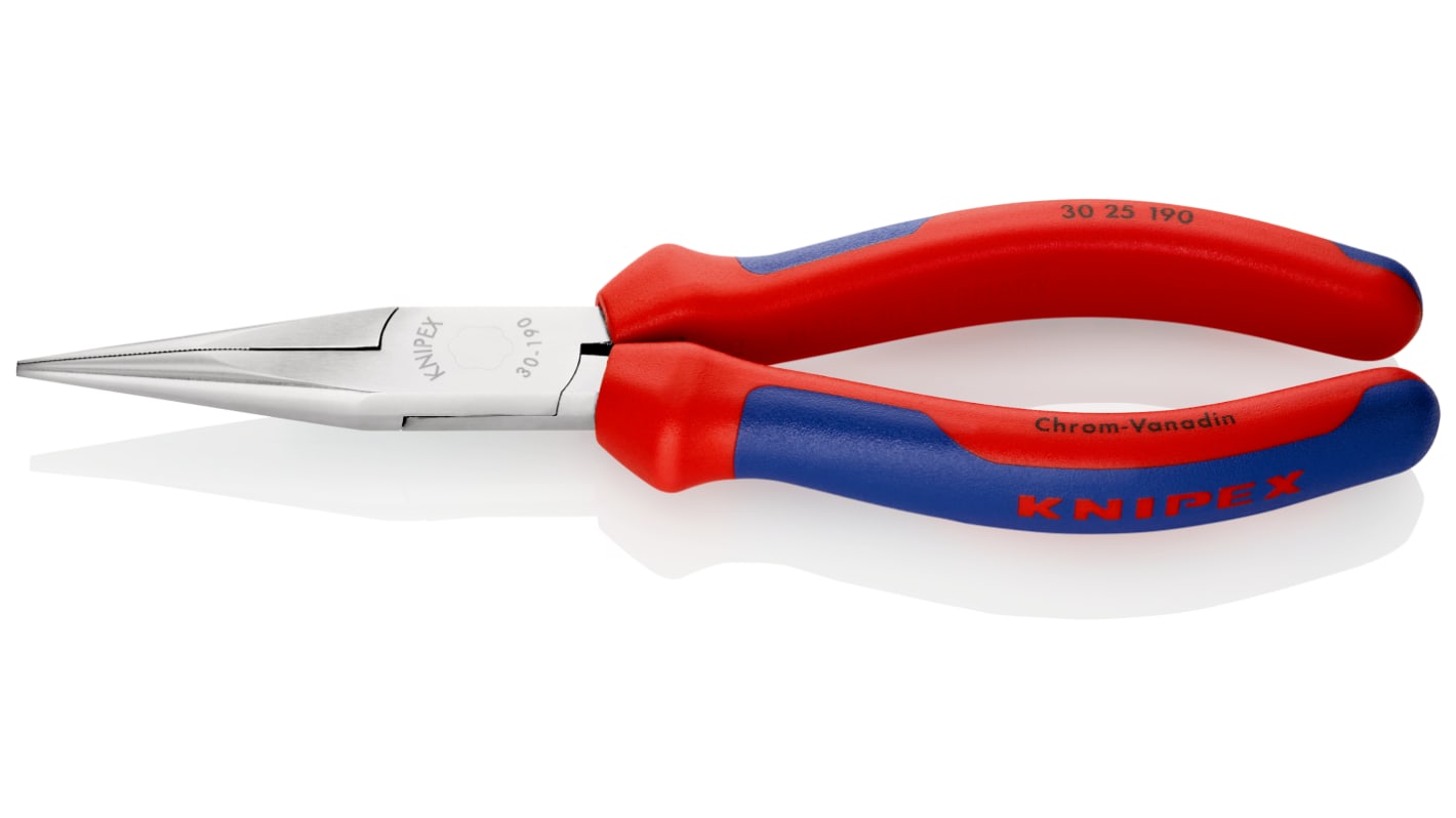 Knipex Spitzzange / Backen 50mm , gebogen 195 mm