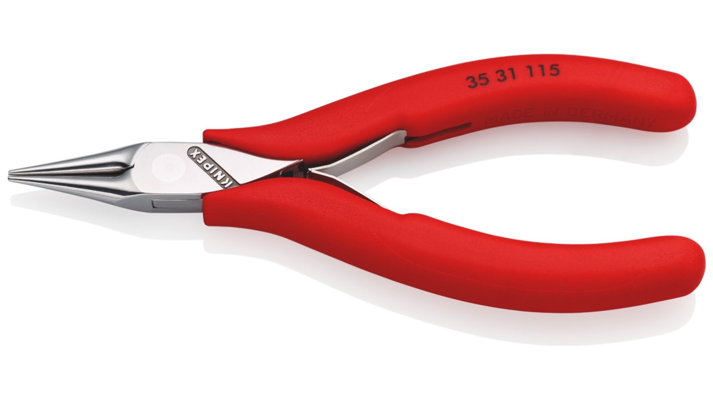 Knipex Pliers, 114 mm Overall, Straight Tip, 22,5mm Jaw