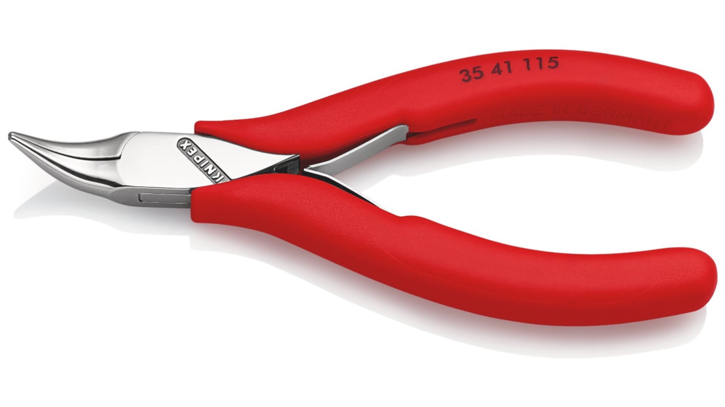 Knipex Pliers, 120 mm Overall, Angled Tip, 22,5mm Jaw