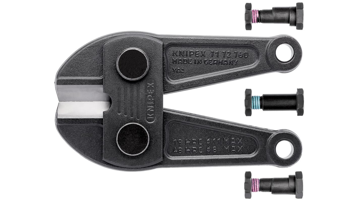 Knipex Spare Cutting Head Spare Knife for use with Bolt cutter High Performance 71 72 760