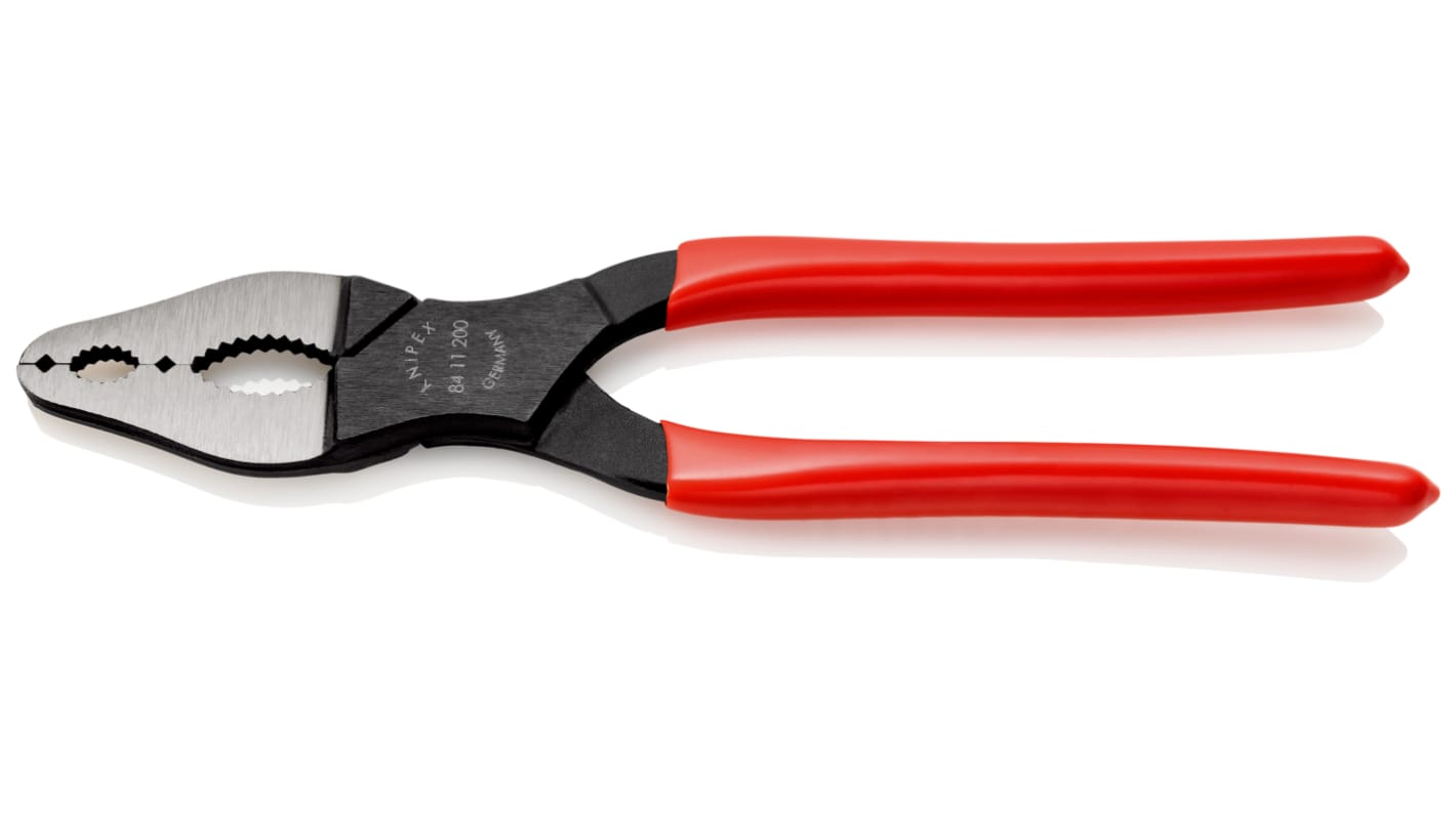 Knipex Pliers, 200 mm Overall, Straight Tip