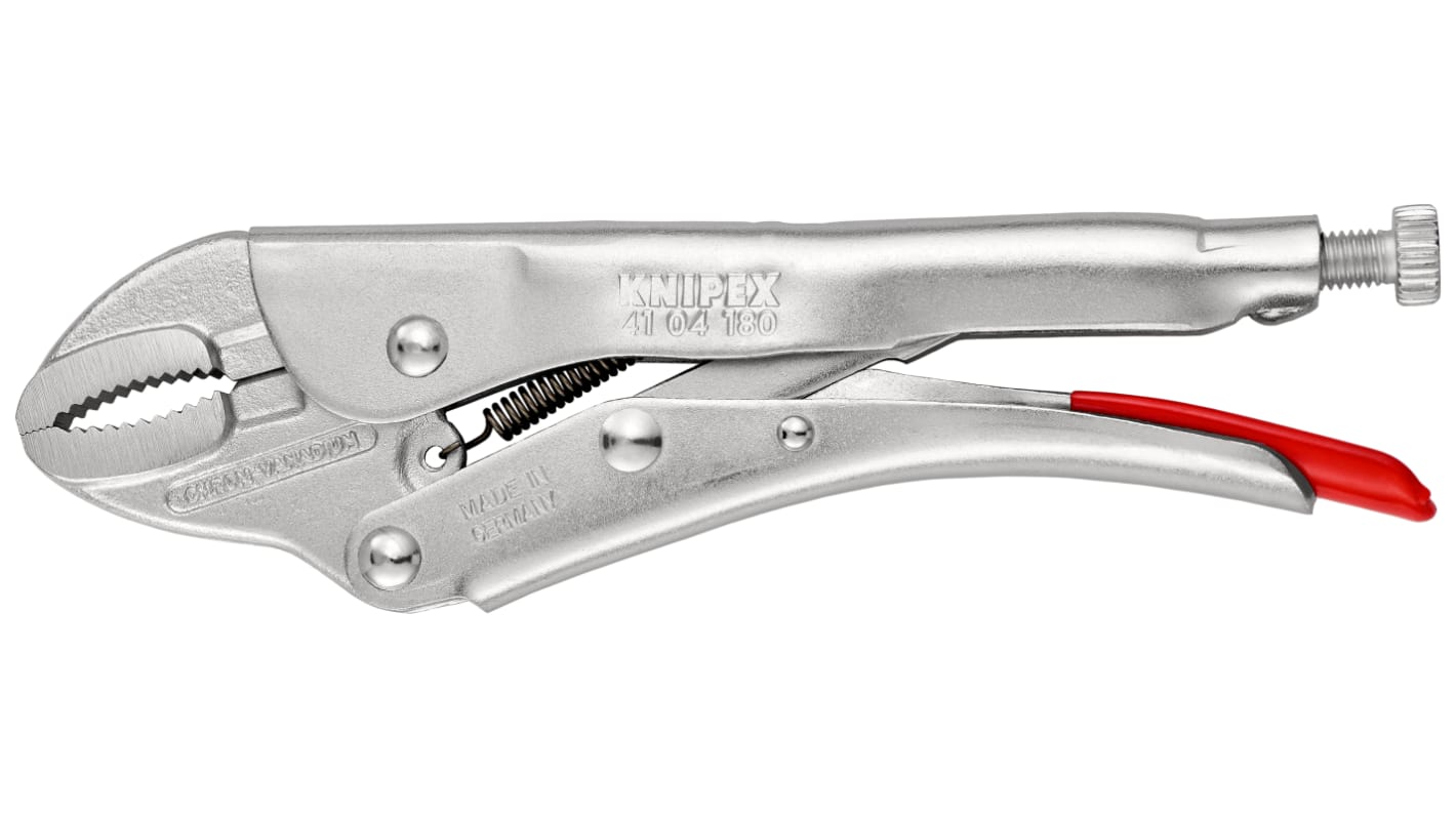 Knipex 41 04 180 Pliers, 180 mm Overall, Straight Tip