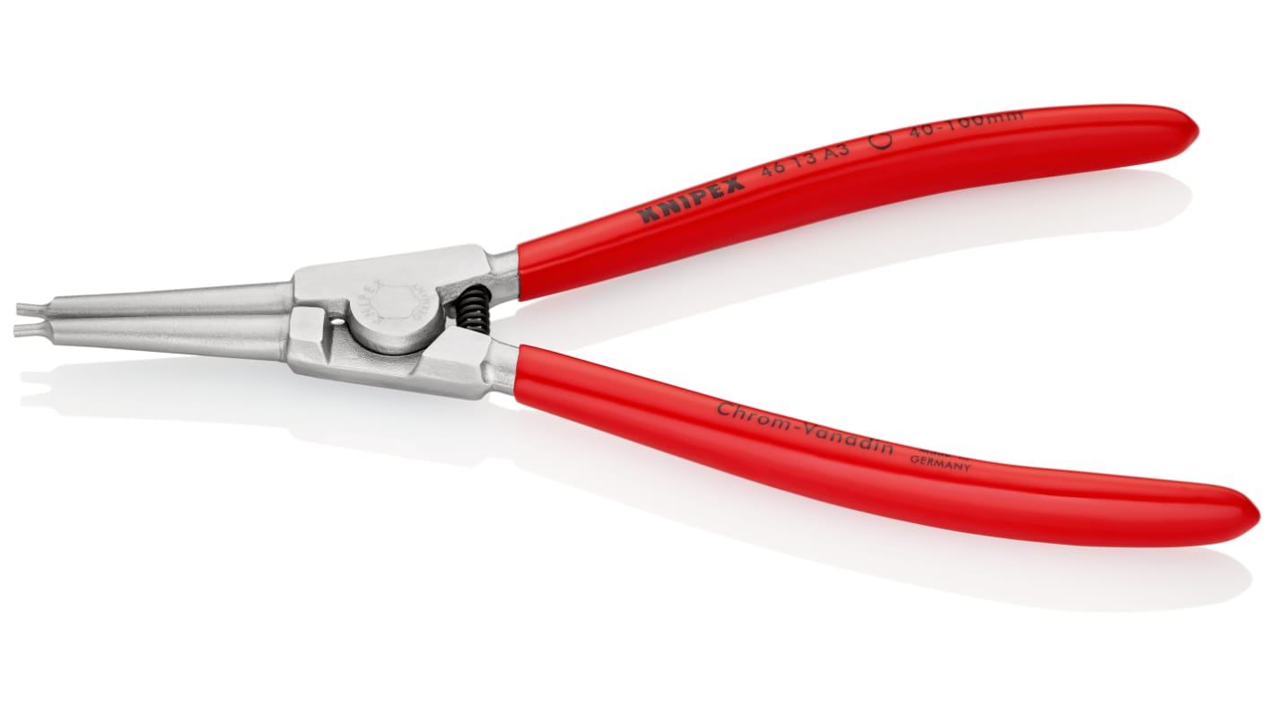 Knipex 46 13 A3 Sicherungsringzange , gebogen 210 mm 40 → 100 mm