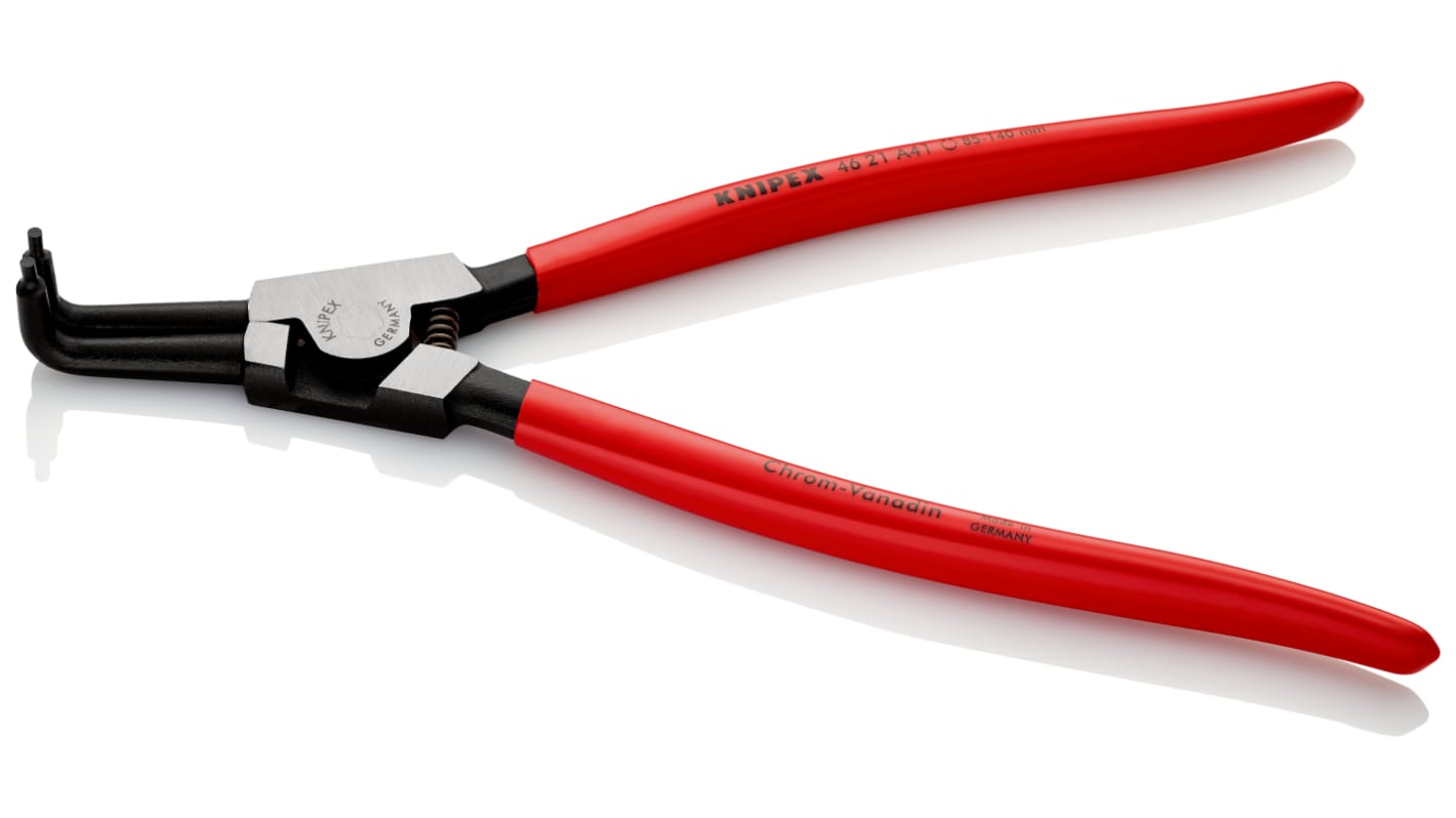 Knipex 46 21 A41 Circlip Pliers, 300 mm Overall, Angled Tip