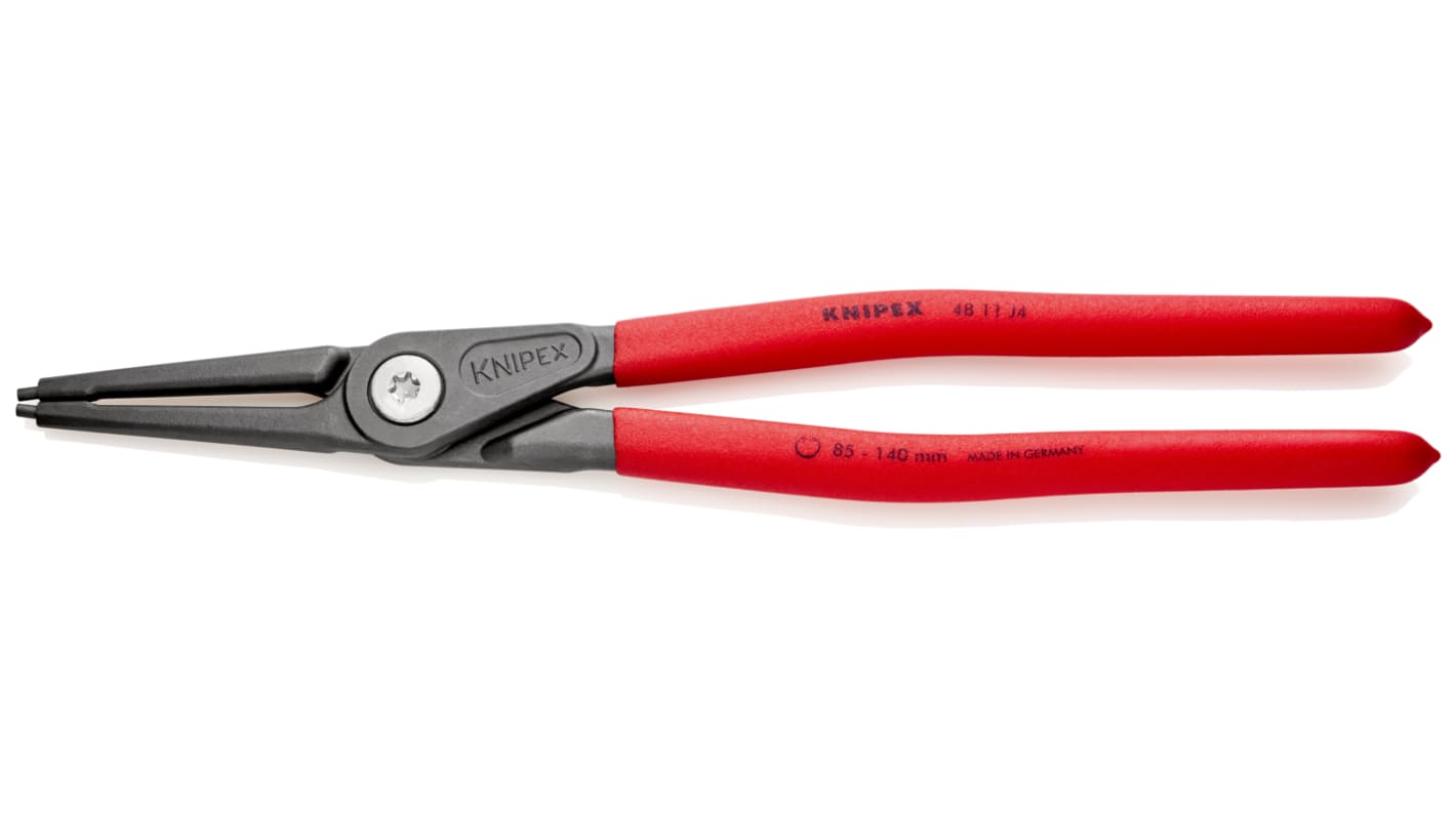 Knipex 48 11 J4 Sicherungsringzange , gebogen 320 mm 85 → 140 mm
