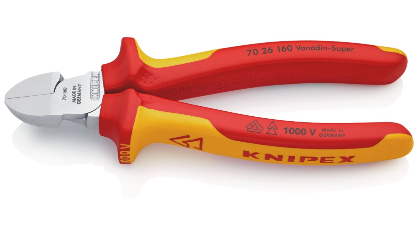 Pince coupante de côté Knipex, 160 mm, capacité 4mm