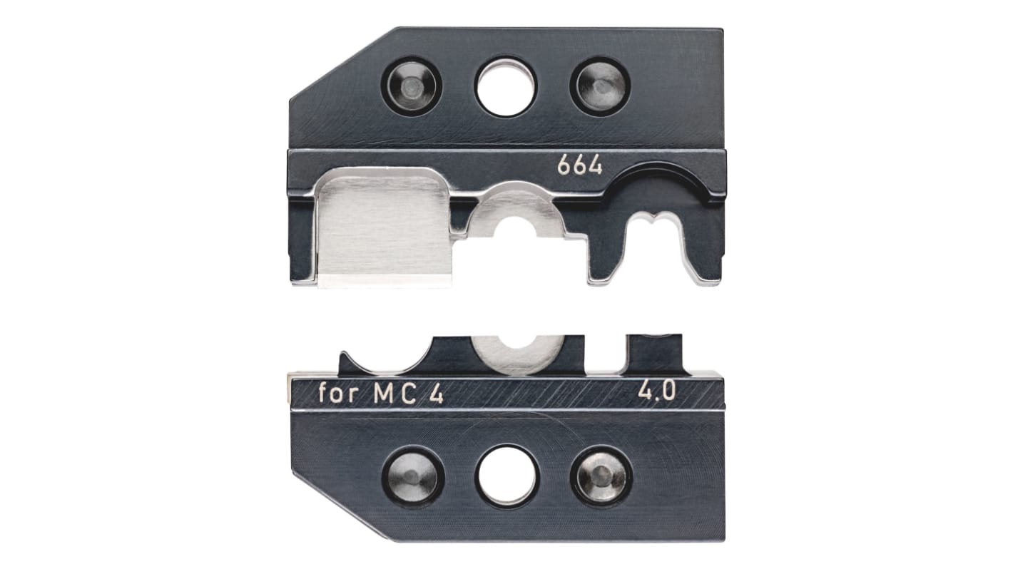Knipex, 97 Crimp Die, Solar Cable Connectors MC4, Wire size 4mm²