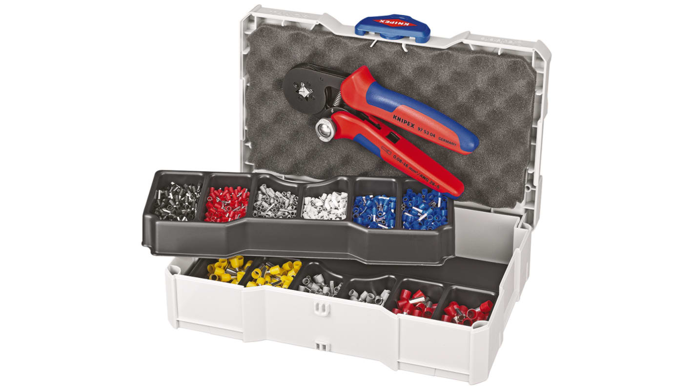 Knipex Crimp Set Crimp-Sortiment-Satz Crimpbefestigung Zinn-Kupfer
