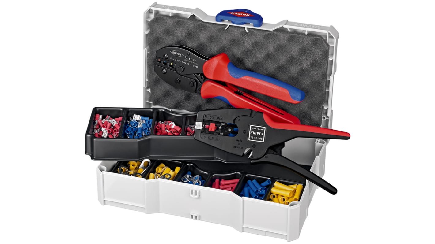 Knipex Crimp Set Crimp-Sortiment-Satz Crimpbefestigung Zinn-Kupfer