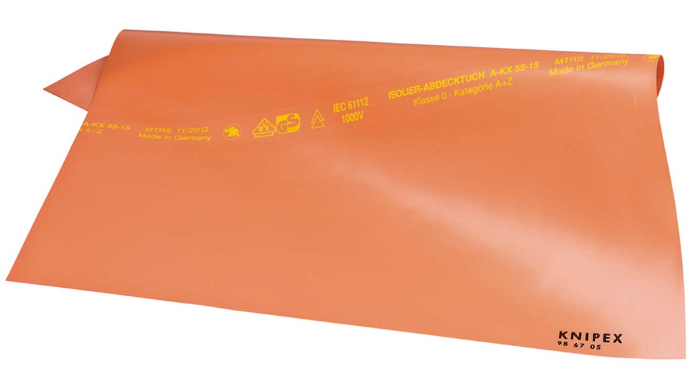 Knipex Gummimatte, 10m x 1m, Rot
