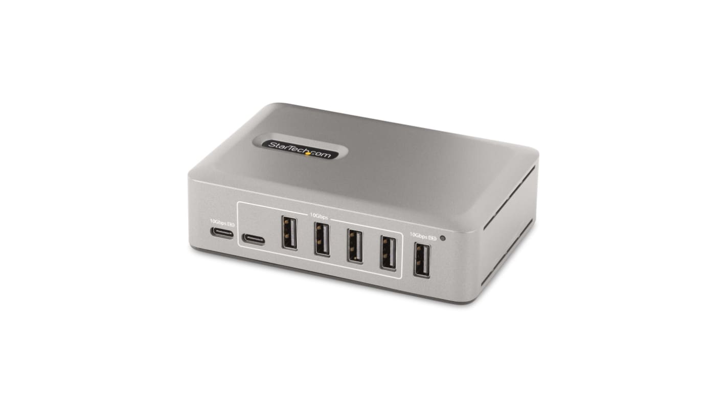StarTech.com 10口USB扩展器, USB 3.1, USB A, USB C接口, 交流适配器供电, 11.5 x 8 x 3cm