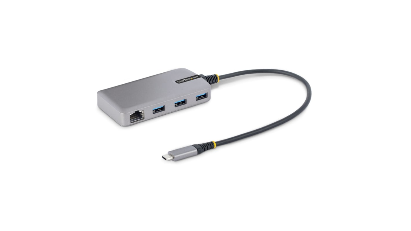 StarTech.com 3 Port USB 3.0 USB A, USB B, USB C USB C Hub, USB Bus Powered, 42 x 5.4 x 1.6cm
