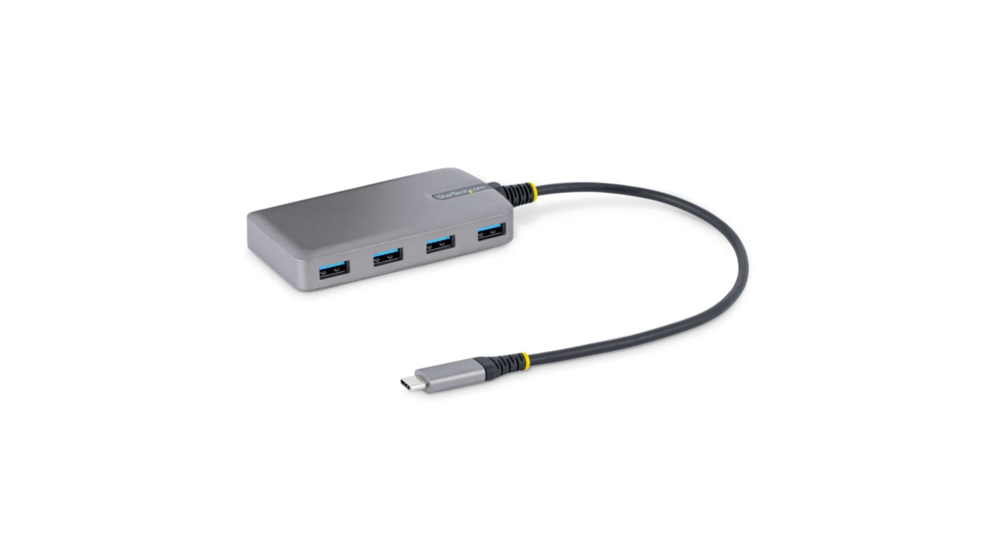 StarTech.com 4 Port USB 3.0 USB A, USB B, USB C USB C Hub, USB Bus Powered, 42 x 5.4 x 1.6cm