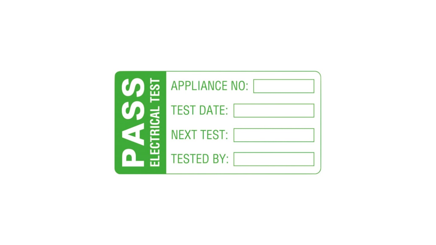 Martindale LAB2 PAT Testing Label, For Use With PAT 32