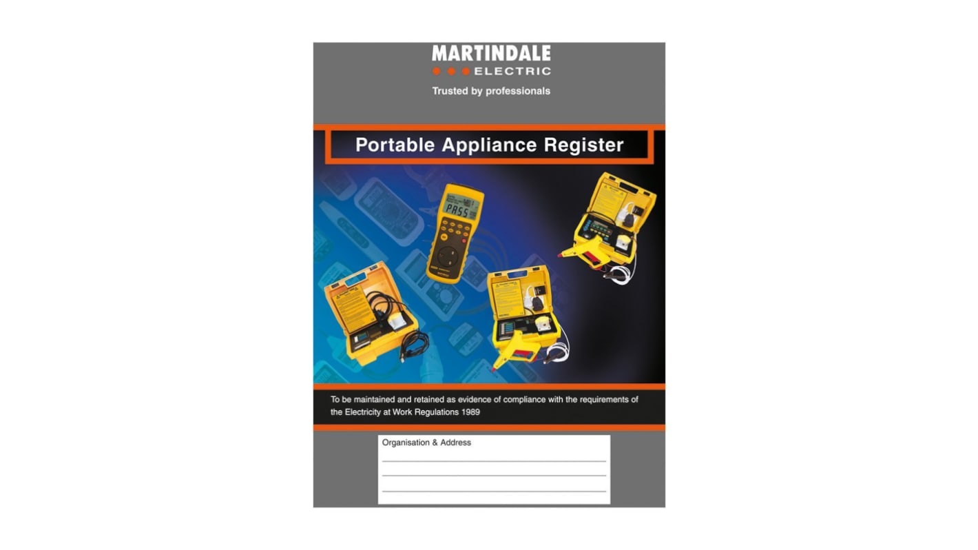 Martindale PATREG PAT Guide Book, For Use With PAT Testers