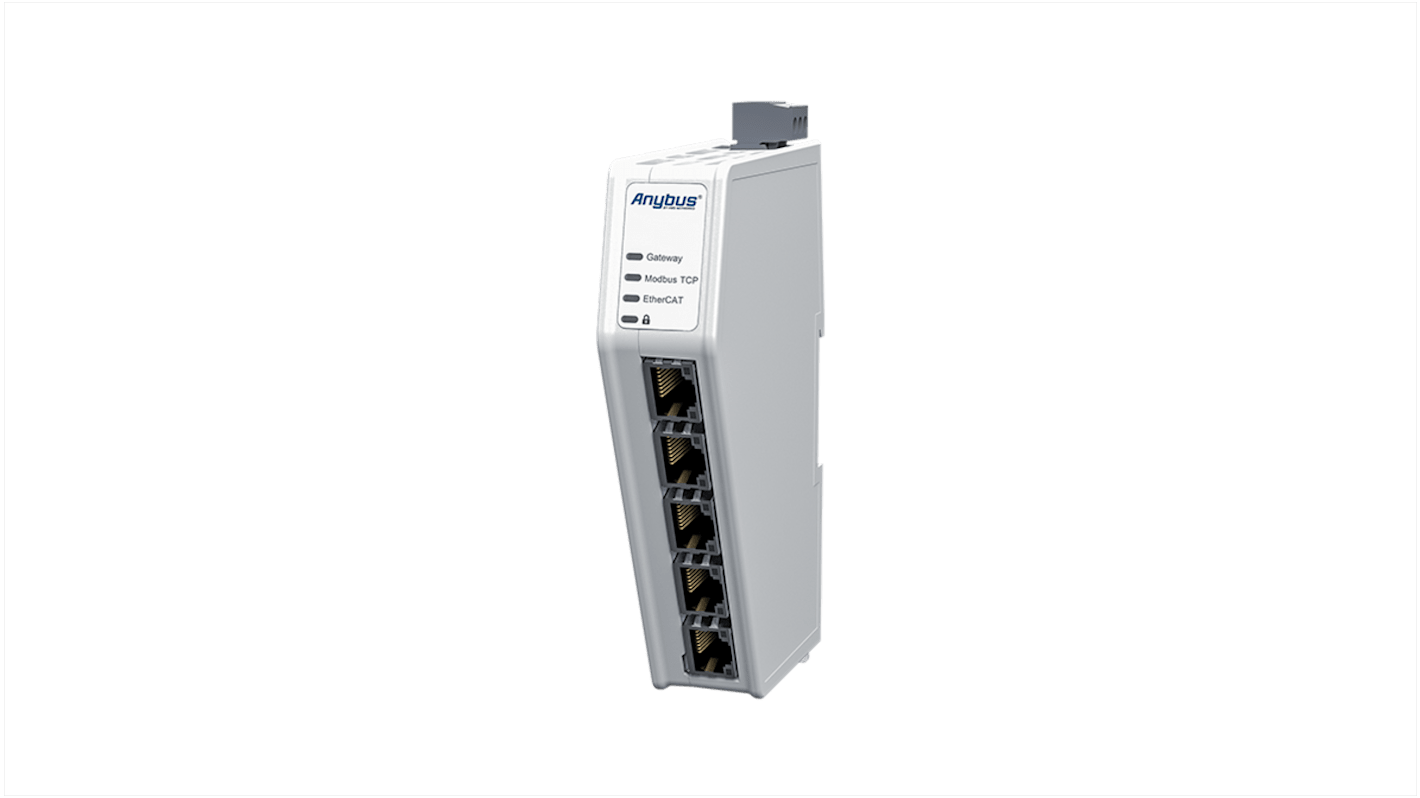 Serwer sieciowy Anybus Bramka komunikacyjna EtherCAT Systemy PLC ABC4016-A 98 x 27 x 144 mm