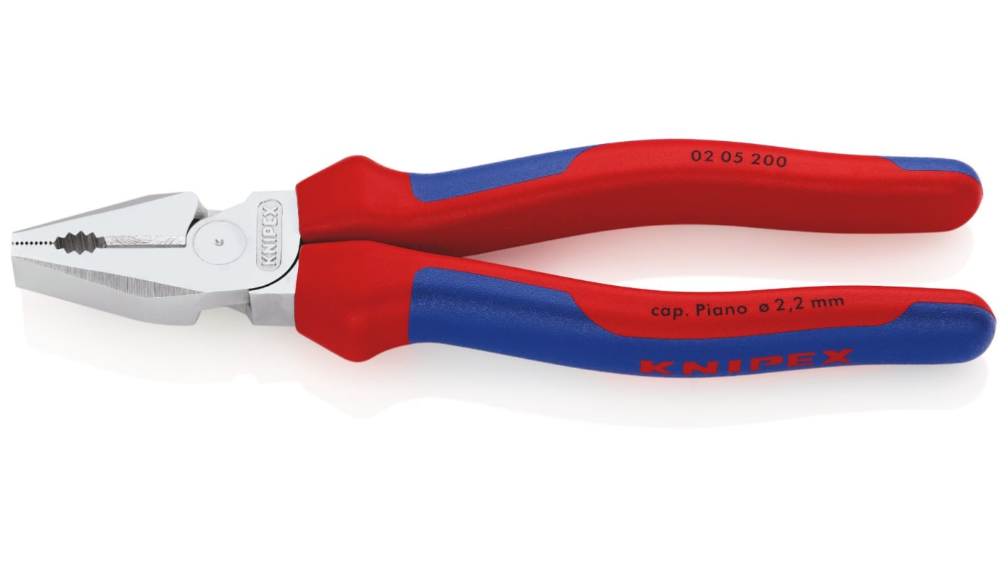 Alicates universales Knipex, corte máx. 13 mm, long. total 205 mm