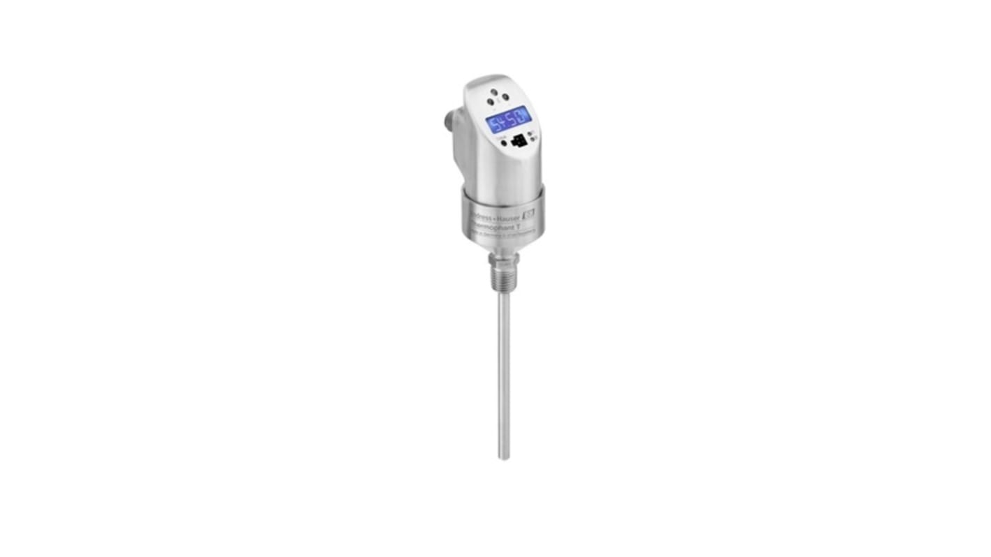 Sensor de temperatura PT100 Endress+Hauser, sonda: Ø 6mm, long. 100mm, temp. -50°C → +200°C, RS232