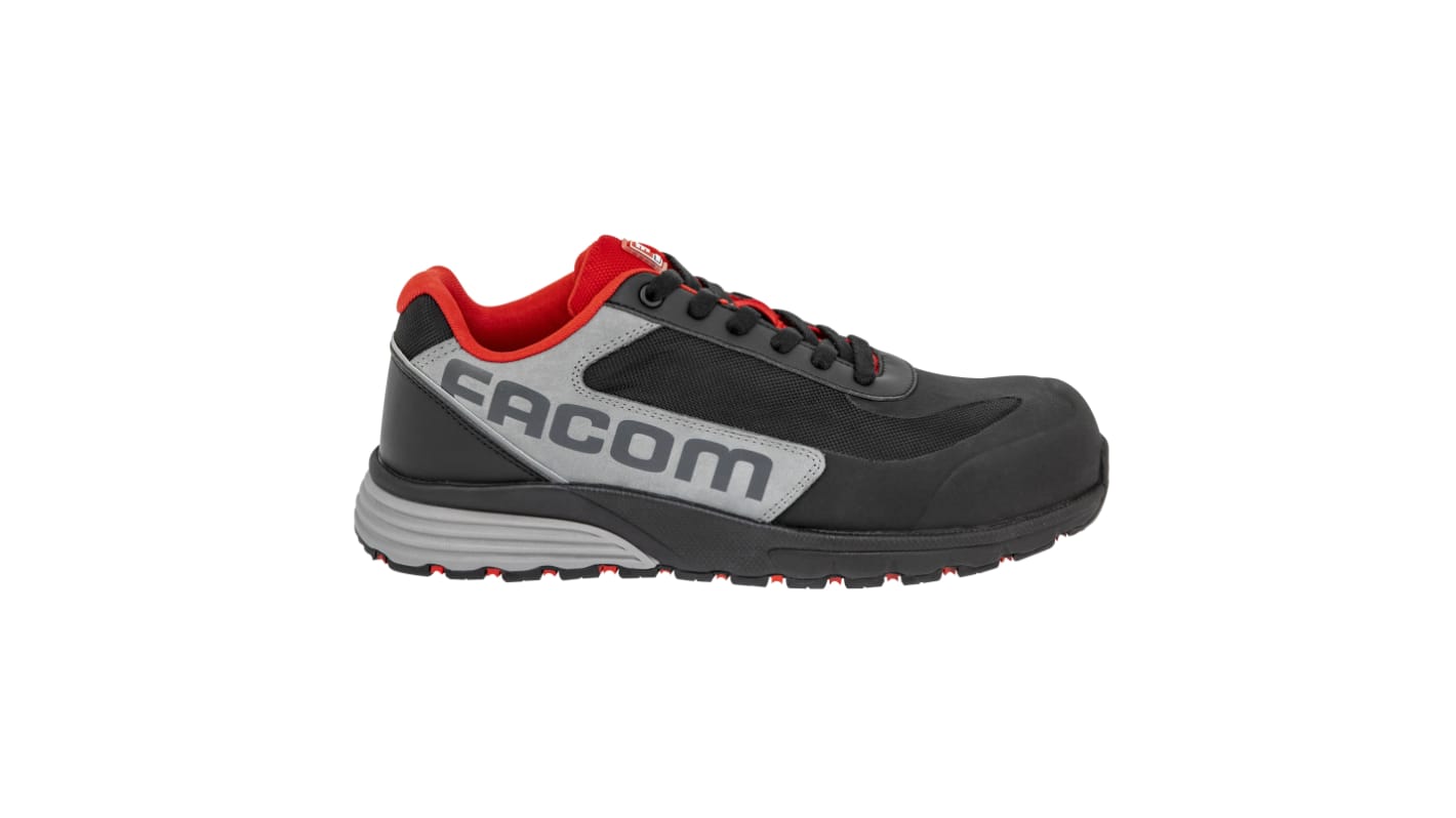 Parade SUZUKA Unisex Black, Grey, Red Composite Toe Capped Safety Shoes, UK 10, EU 44