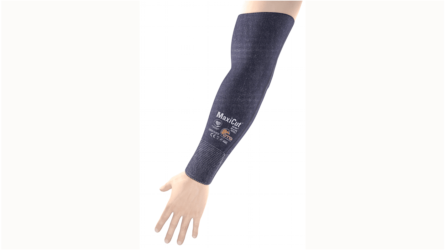 ATG MaxiCut Ultra Blue Reusable Nylon, Polyester Arm Protector for Cut Resistant Use, 450mm Length, XL