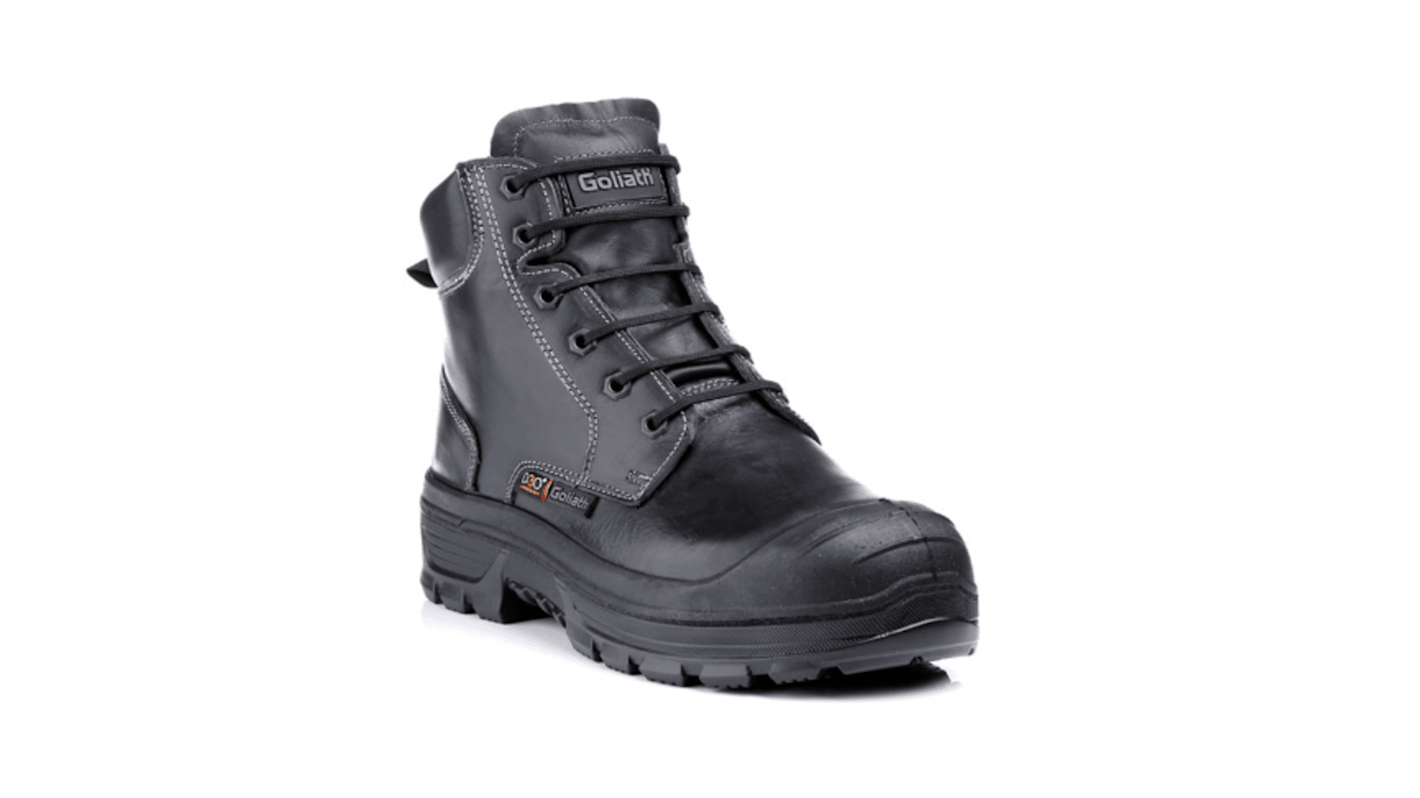 Goliath Force Black Aluminium Toe Capped Unisex Safety Boot, UK 13, EU 48