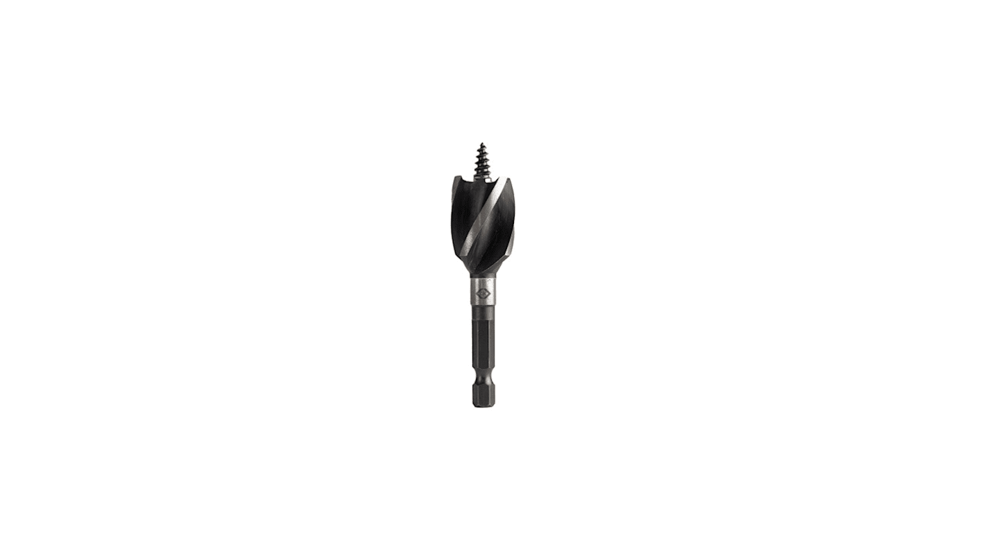 CK Fast4 Acces Series Steel Wood Drill Bit, 25mm Diameter, 80 mm Overall